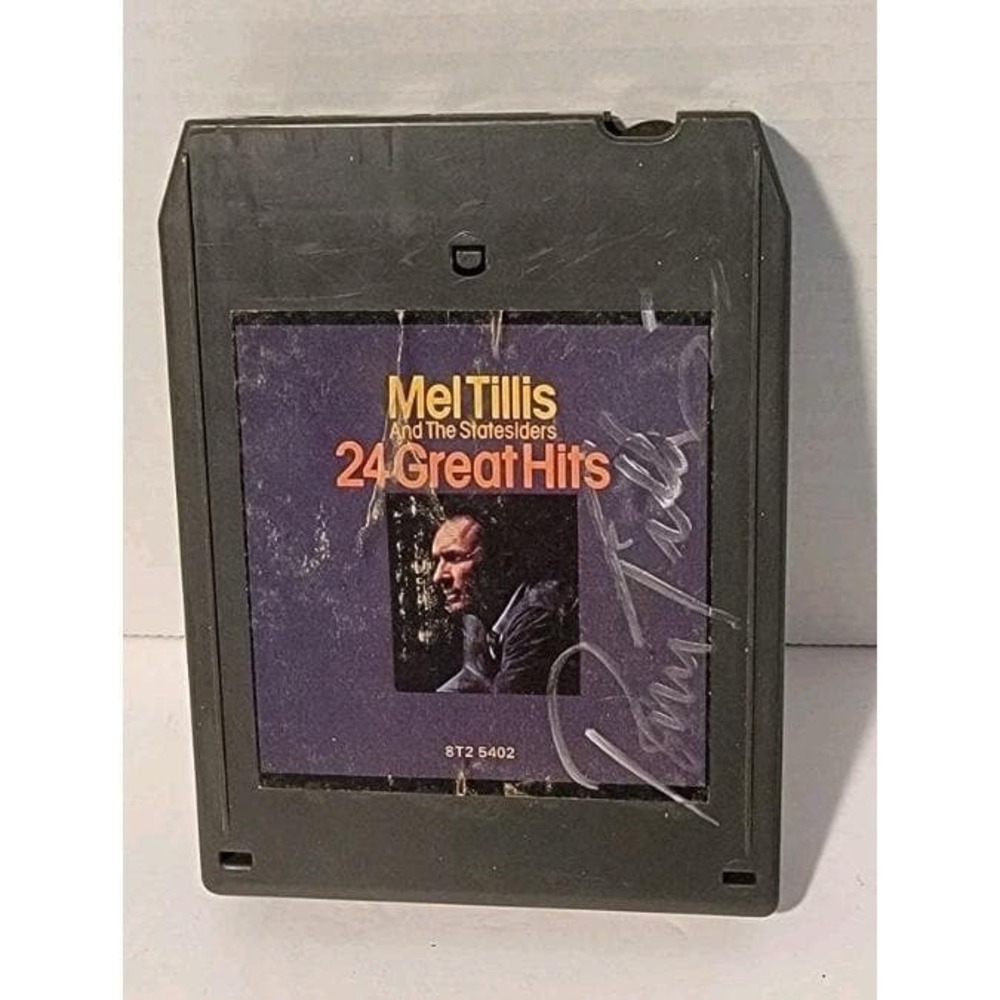 Mel Tillis And The Statesiders 24 Greatest Hits Signed "Pam Tillis" 8 Track Tape
